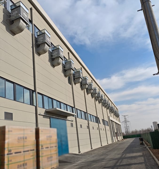 大型工業(yè)廠房車間通風降溫安裝星科環(huán)保空調(diào)