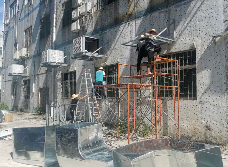 環保空調應用于工業廠房降溫通風